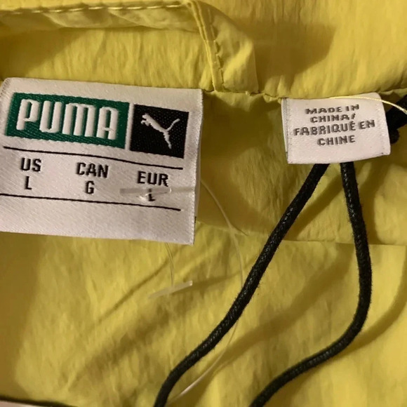 Puma X Jannik Davidsen Jacket Yellow Men’s Large New - Picture 12 of 14